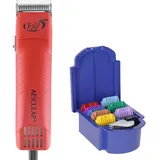 Agrarzone Edition Aesculap FAV5 Schermaschine mit Aufsteckkamm Set | Mit Scherkopf 1,5 mm | Tierhaarschneider für Hunde, Pferde | Hervorragende Scherkraft | Hundeschermaschine Trimmer