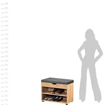 KESPER Schuhregal 60 x 45 x 30 cm beige