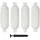 vidaXL Fender 4 Stk. 51 x 14 cm PVC Weiß
