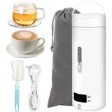 Mini Wasserkocher,500ML Reise Wasserkocher,Reisewasserkocher Klein, Tragbarer Elektrischer Wasserkochers,220V/300W Wasserkochers to go,3 in 1 Reisewasserkocher 0 5 liter,Travel Kettle für Tee/Kaffee
