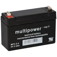 Multipower Akku kompatibel Eisemann HS10 074550 Acculux 4V 3,5Ah