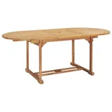 vidaXL Garten-Ausziehtisch 150-200x100x75 cm Massivholz Teak