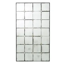 Casa Padrino Wandspiegel Squares 80 x 140 cm Antik