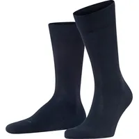 Falke Herren Socken Sensitive London, Strümpfe, Uni, Baumwollmischung Dunkelblau 47-50