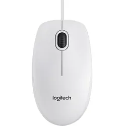 Logitech B100 Kabelgebundene Maus Weiß Bulk