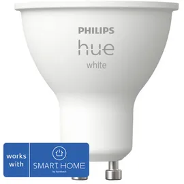 Philips Hue LED Leuchtmittel White GU10 warmweiß Reflektor 5,2 W warmweiß
