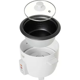 Adler AD 6418 Reiskocher Schwarz, Edelstahl 1000 Watt - Transparent