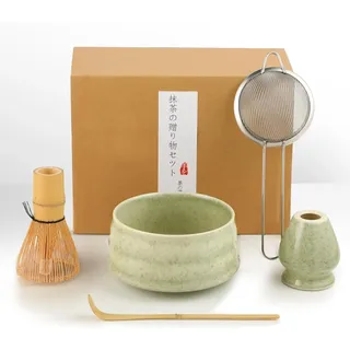 Matcha Set Japanisches Teeservice, traditionelles japanisches Matcha-Set, 5-teilig, kann auch als Geschenk an Freunde oder Kollegen verschenkt werden