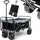 deluxe4home Bollerwagen BENNY schwarz/grau