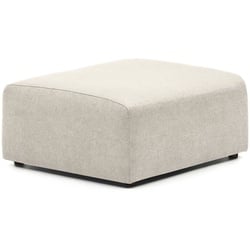 Kave Home Hocker, Abschlusselement Neom Stoff Beige