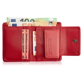 Josephine Osthoff Handtaschen-Manufaktur Josephine Osthoff Geldbörse klein Damen Herren rot