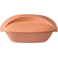 Römertopf Bräter CULINARIO für 4 Personen - 3 Liter Schmortopf mit Deckel aus Keramik – Zum Schmoren, Braten und Dampfgaren - Backofengeeignet