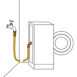 Haas Waschmaschinenzulaufschlauch 1/2