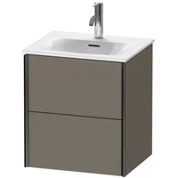 Duravit XViu Waschtisch-Unterschrank XV41310B290 51x42x55,7cm, 2 Schubkästen, schwarz matt,