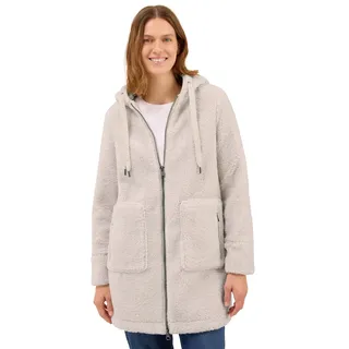 Cecil Damen 1005388 Mantel mit Kapuze, Teddy Vanilla White, XL