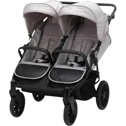 Fillikid Zwillingswagen Duette, grau