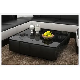 aea Design Glastisch Leder Couch Tisch Tische Glas Sofa Wohnzimmertisch Sofort