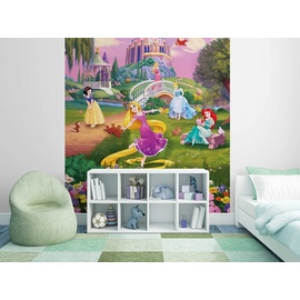 KOMAR Fototapete - Princess Sunset - Größe 184 x 254 cm - Disney, Prinzessin, Kinderzimmer, Tapete