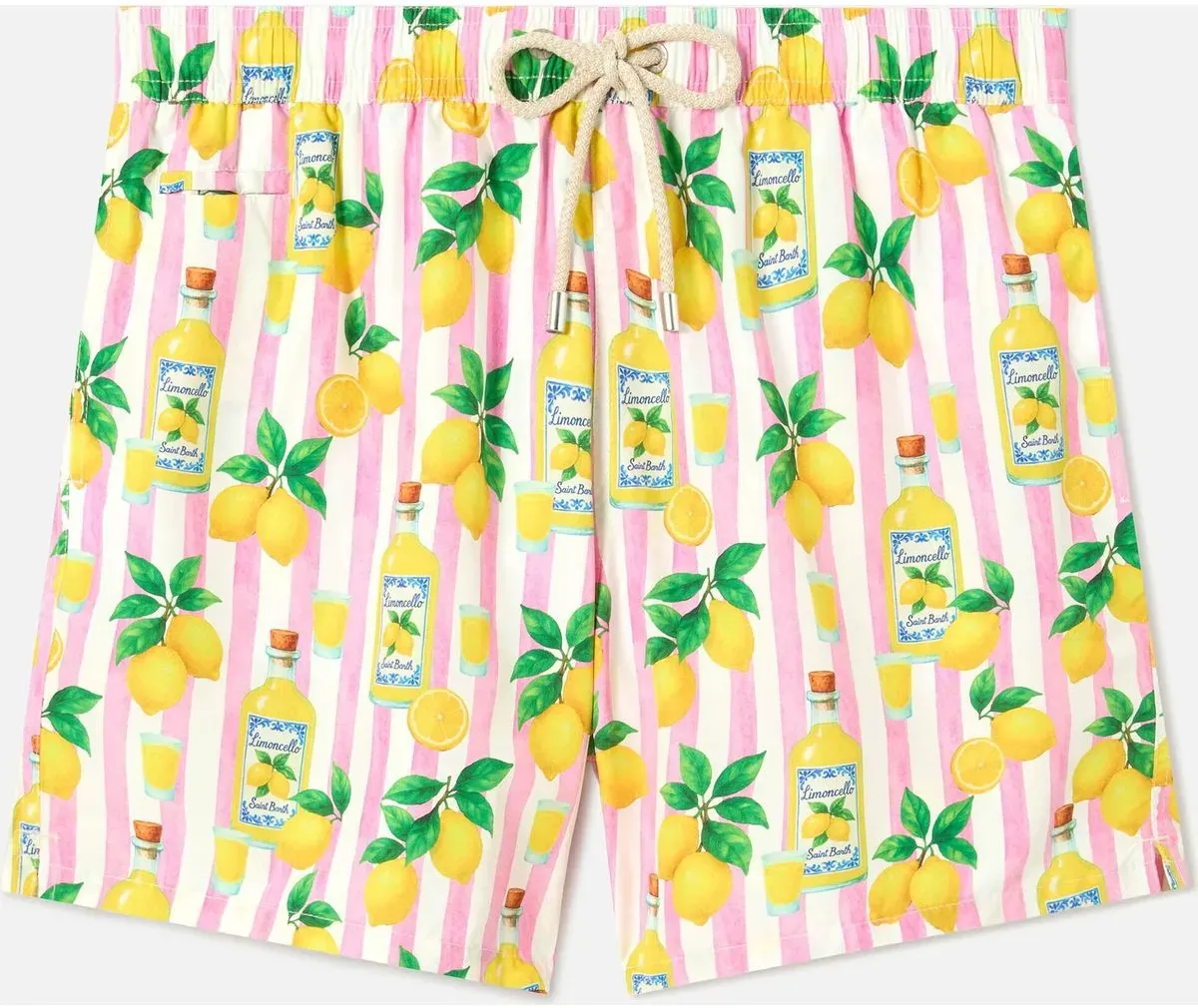 MC2 Saint Barth Lighting Ultralight Swim Short limoncello stripes 21 (01484L) L