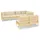 vidaXL Garten-Lounge-Set 7-tlg. creme Kiefer