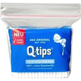 Q-tips Wattestäbchen Papierstiel 160 Stück