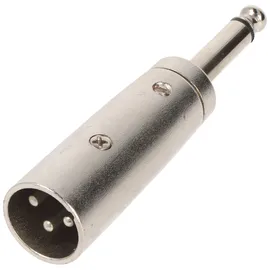 goobay 27452 Kabeladapter 6,35 mm Mono-Stecker zu XLR-Stecker (3-Pin) > Klinke mm-Stecker (2-Pin, mono