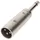goobay 27452 Kabeladapter 6,35 mm Mono-Stecker zu XLR-Stecker (3-Pin) > Klinke mm-Stecker (2-Pin, mono