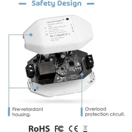 Meross Smart Wi-Fi Switch 1 St. Weiß