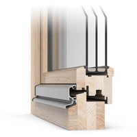 Fenster Fichte Hell 325, Holz, Classic IV 68 Profil, einteilig, 510 x 510 mm, 2-fach Verglasung, individuell konfigurieren