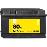 Denagi EFB 12V 80Ah Autobatterie 770A/EN Starterbatterie, Start-Stopp & Standheizung geeignet, absolut wartungsfrei