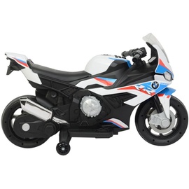 Lean Toys Kinderpolizei Motorrad BMW S1000RR, 12 Volt, 1 Sitz/e, Batterie: 1x12v3,5ah, 92 cm x 43 cm x 56 cm, Höchstgeschwindigkeit: 2,5-4,5 km/h