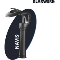Klarwerk NAVIS | Design Wasserfall Wasserhahn Bad Schwarz hohe