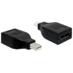 Delock DisplayPort-Adapter Mini-DisplayPort M DisplayPort W Schwarz