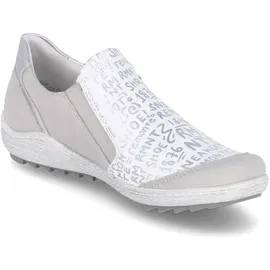 REMONTE Damen R1428 Sneaker, Vapor/Weiss/Silver / 80, 41 EU