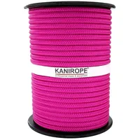Kanirope® PP Seil Polypropylenseil MULTIBRAID 6mm 100m Farbe Pink (3150) 16x geflochten