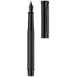 Faber-Castell Otto Hutt Füllfederhalter sw pvd karo F,