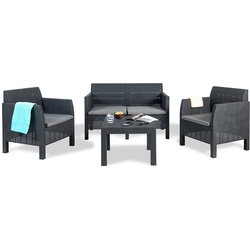 Madrid Lounge Set 4-Sitzer mit Tisch