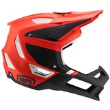 100% Trajecta Fidlock Fullface Helm-Rot-XL