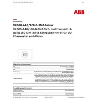 ABB XLP00-A40/120-3M8 ADAP.XLP00-A40/120-3M8 XLP00-A40/120-B-3M8-be