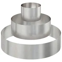 VidaXL Metallpflanzer Edelstahl Groß Langlebig Pflanzer Zylindrisch