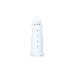 Räder Kerzenhalter räder Living Meer als Worte Leuchtturm Porzellan 16 cm weiß