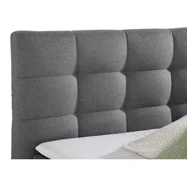 Home Affaire Boxspringbett HOME AFFAIRE "Moulay", grau (anthrazit), B:104cm L:211cm, Komplettbetten, Boxspringbett, inkl. Topper, in 3 Härtegraden, TFK auch in Härtegrad 4
