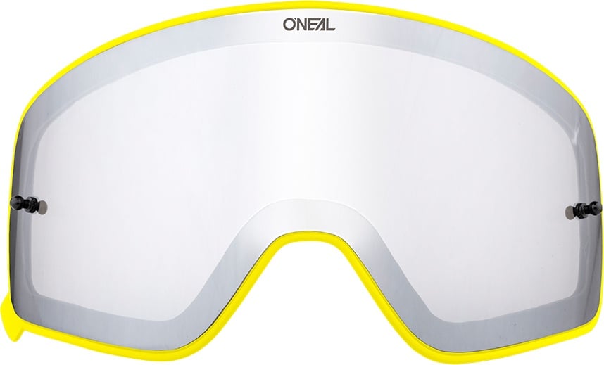 Oneal B-50 Yellow Vervangende lens, zilver, Eén maat Voorman