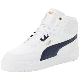 Puma Shuffle Downtown Mid Herren Weite M Weiß/Blau/Gold 48