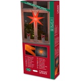 Konstsmide 2982-185 Weihnachtsstern Glühlampe, LED Orange bestickt, mit ausgestanzten Motiven, mit