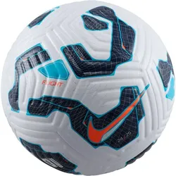 NIKE Ball Flight Soccer Ball, WHITE/BLACKENED BLUE/HYPER CRIMSON, 5