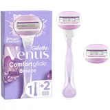 Gillette Comfortglide Breeze Handstück + 2 Rasierklingen