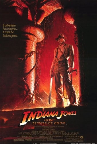Indiana Jones and the Temple of Doom Plakat Movie Poster (27 x 40 Inches - 69cm x 102cm) (1984) B