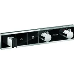 Hansgrohe RainSelect Brausethermostat 15355600 chrom-schwarz, für 2 Verbraucher