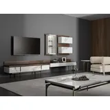 aea Wohnwand TV-Ständer 51 cm Weiß Holz